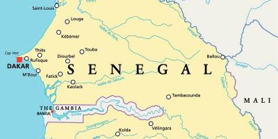 Senegal riu àfrica mapa
