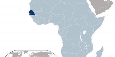 Mapa de Senegal ubicació al món